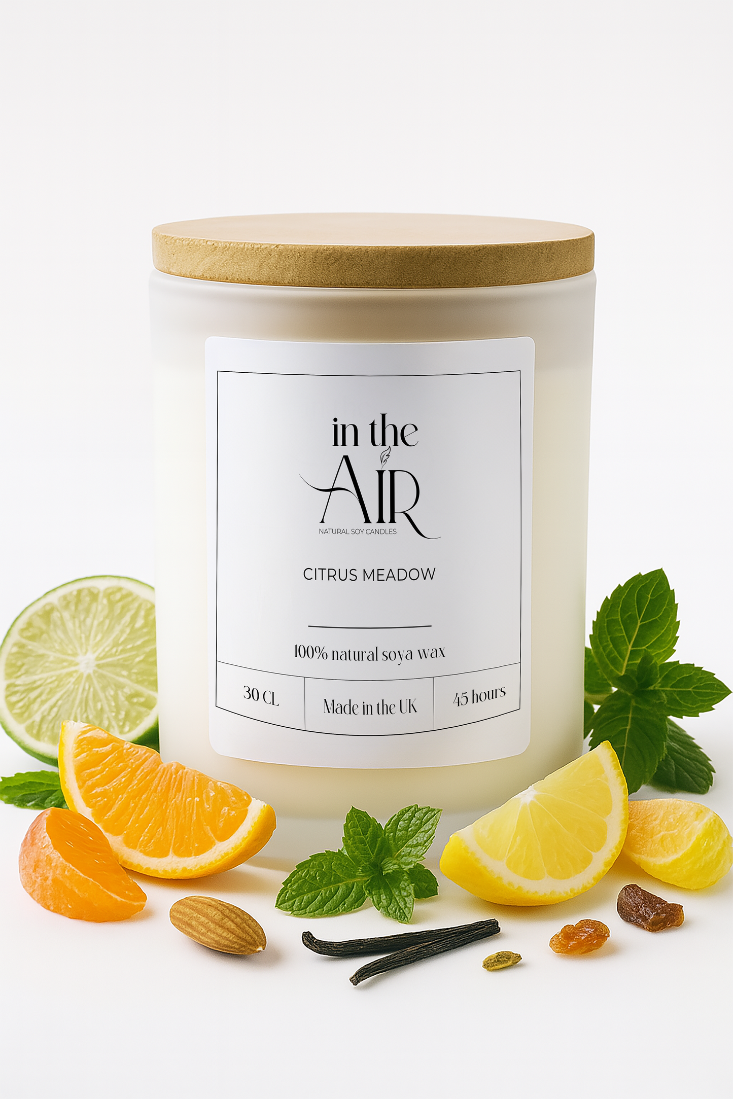Citrus Meadow Scented Soy Candle 260g