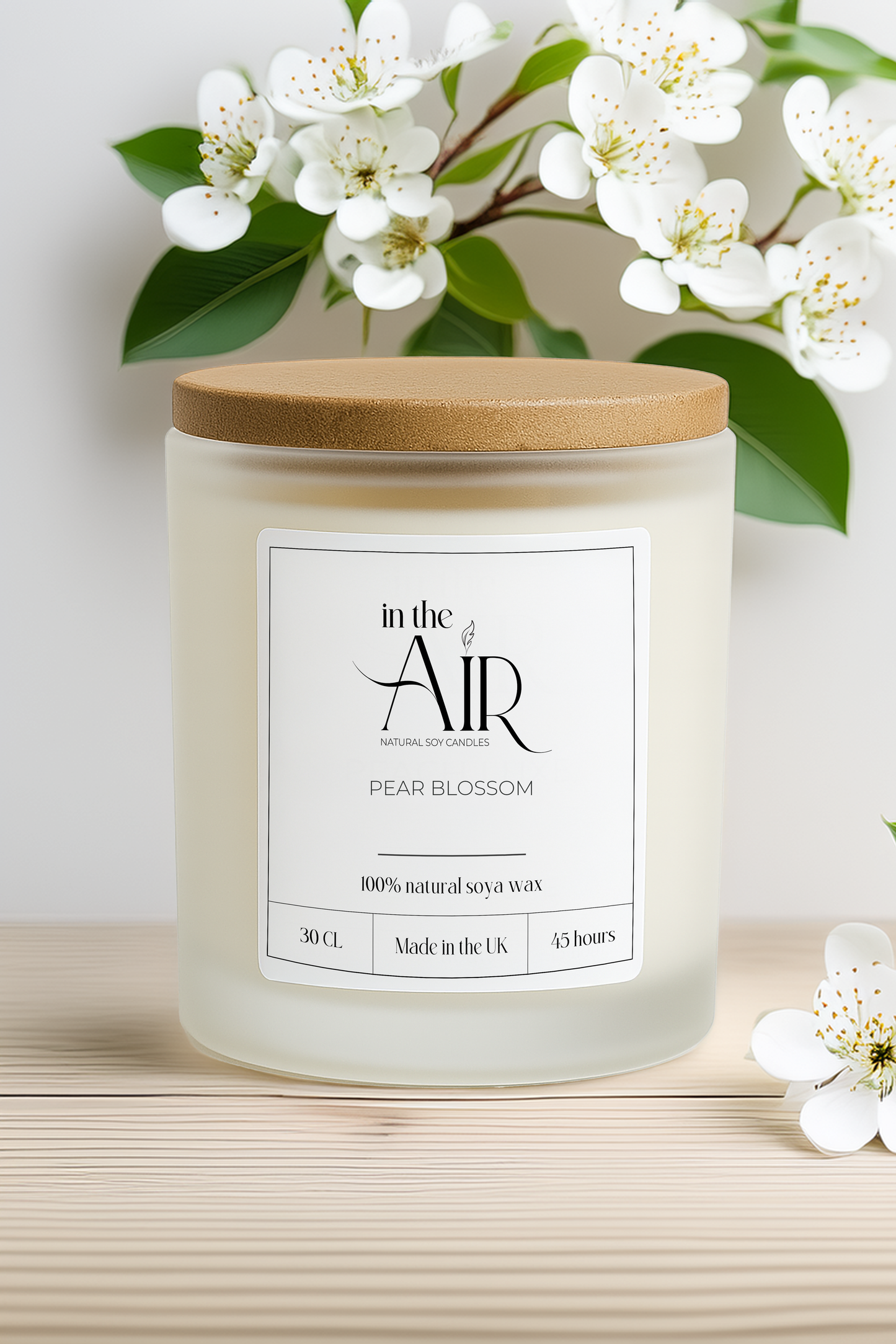 Pear Blossom Scented Soy Candle 260g