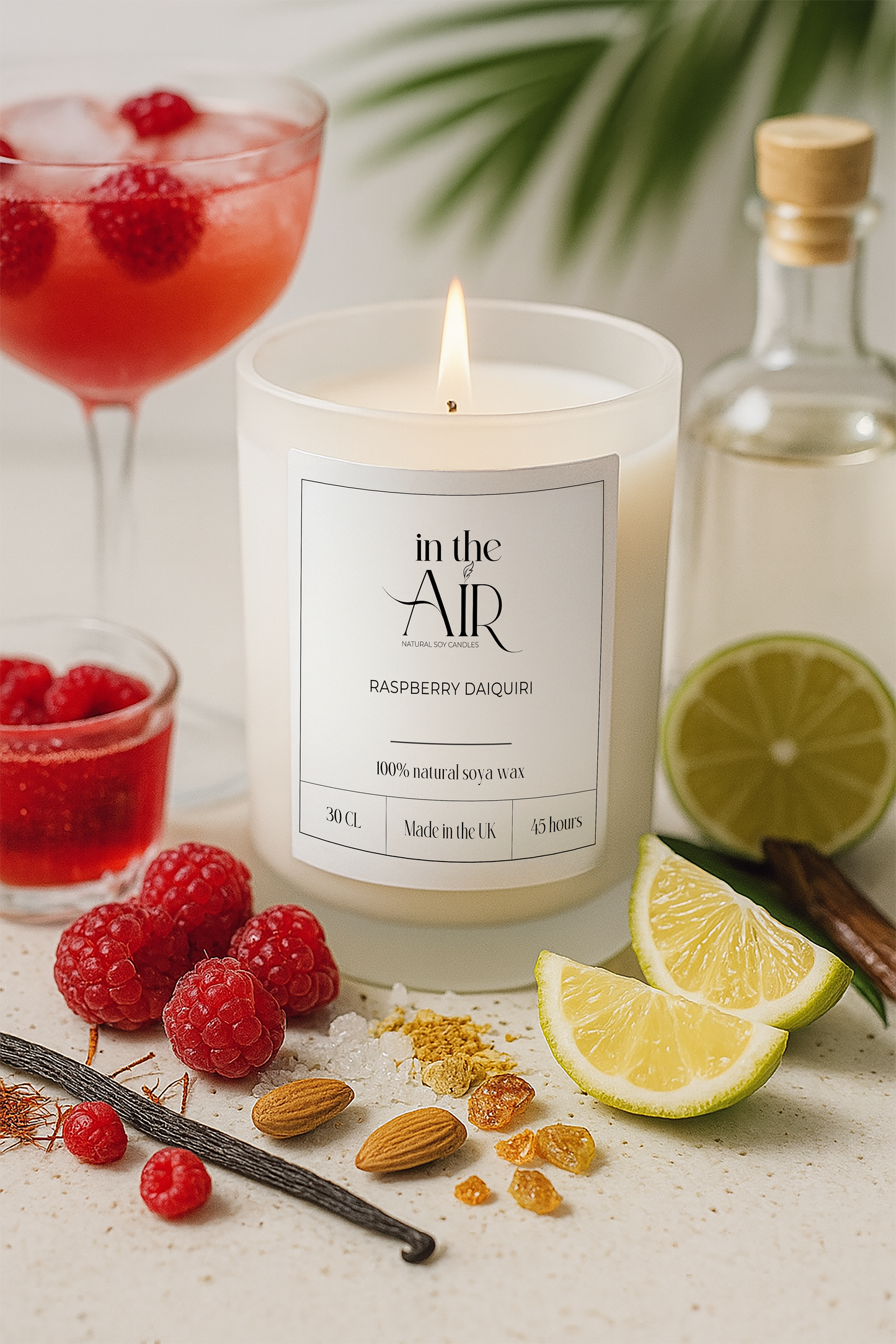 Raspberry Daiquiri Scented Soy Candle 260g