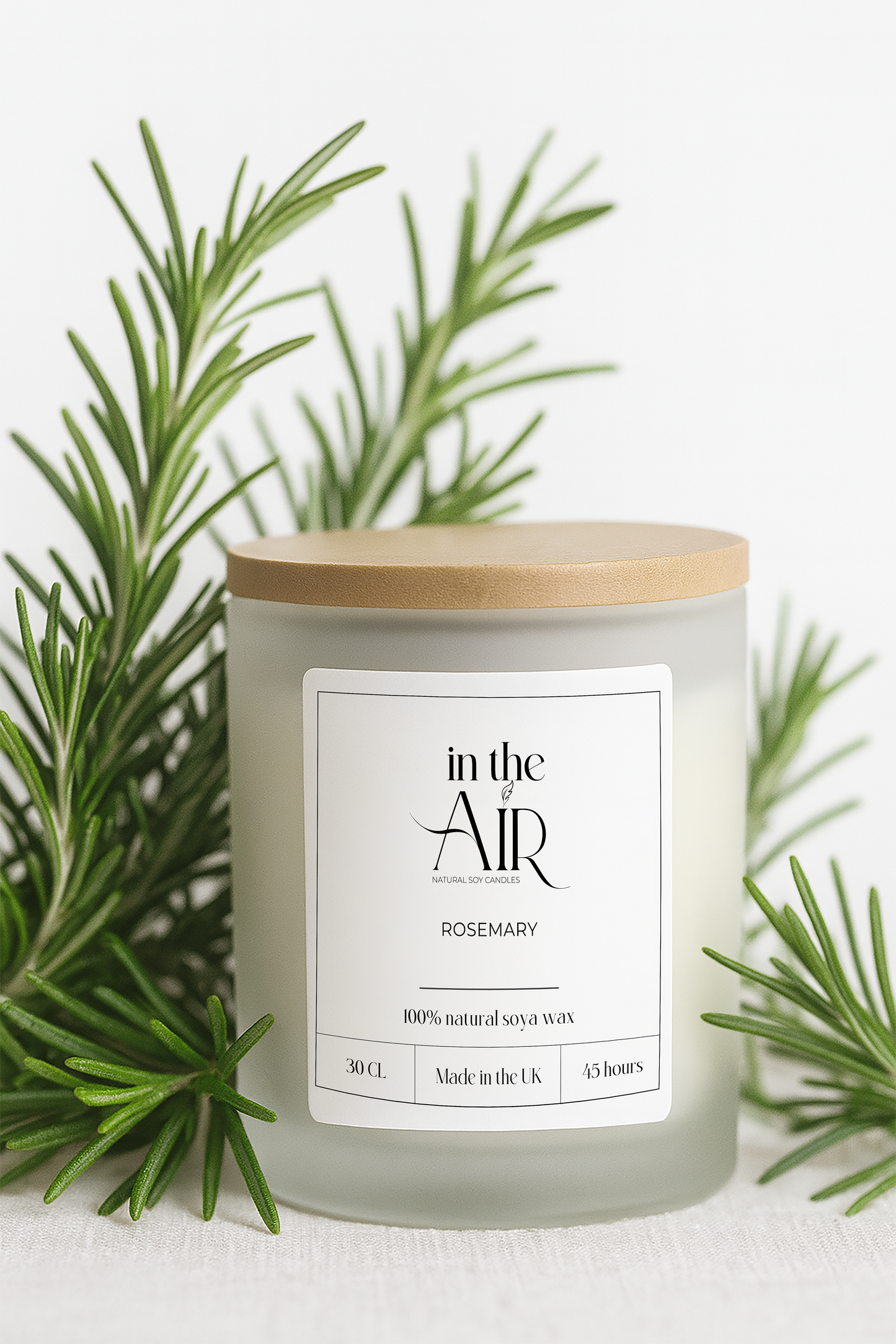 Rosemary Scented Soy Candle 260g