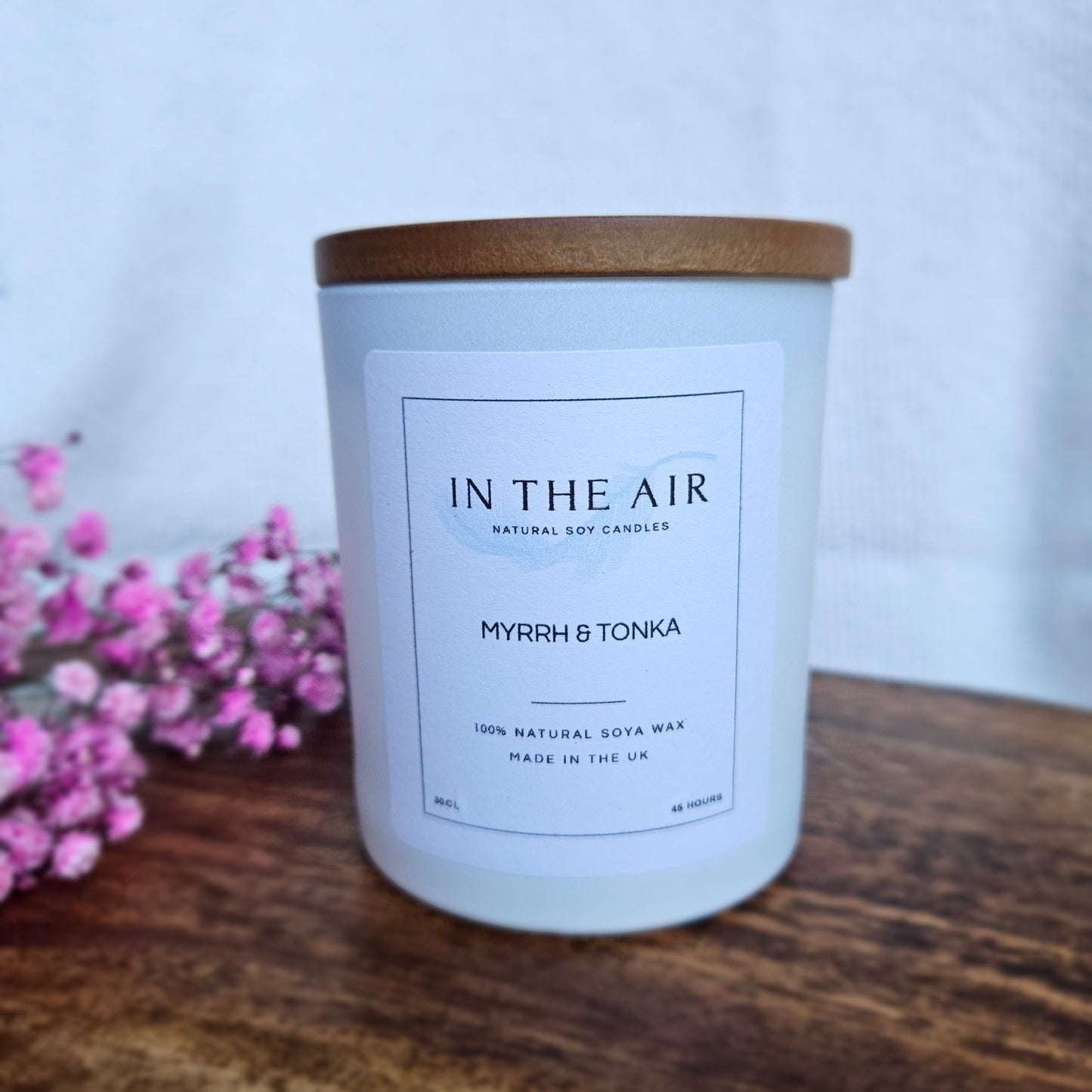 Myrrh & Tonka Candle | Warm, Rich & Spiced | 100% Soy Wax | 45h Burn Time