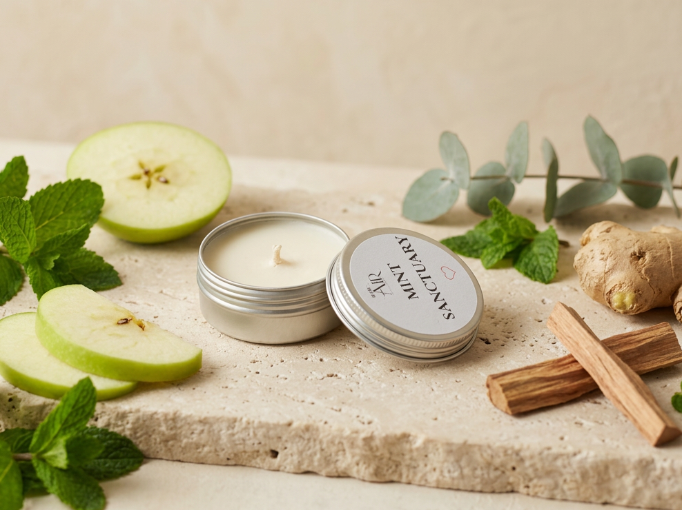 Mint Sanctuary – 10g Soy Candle Sample