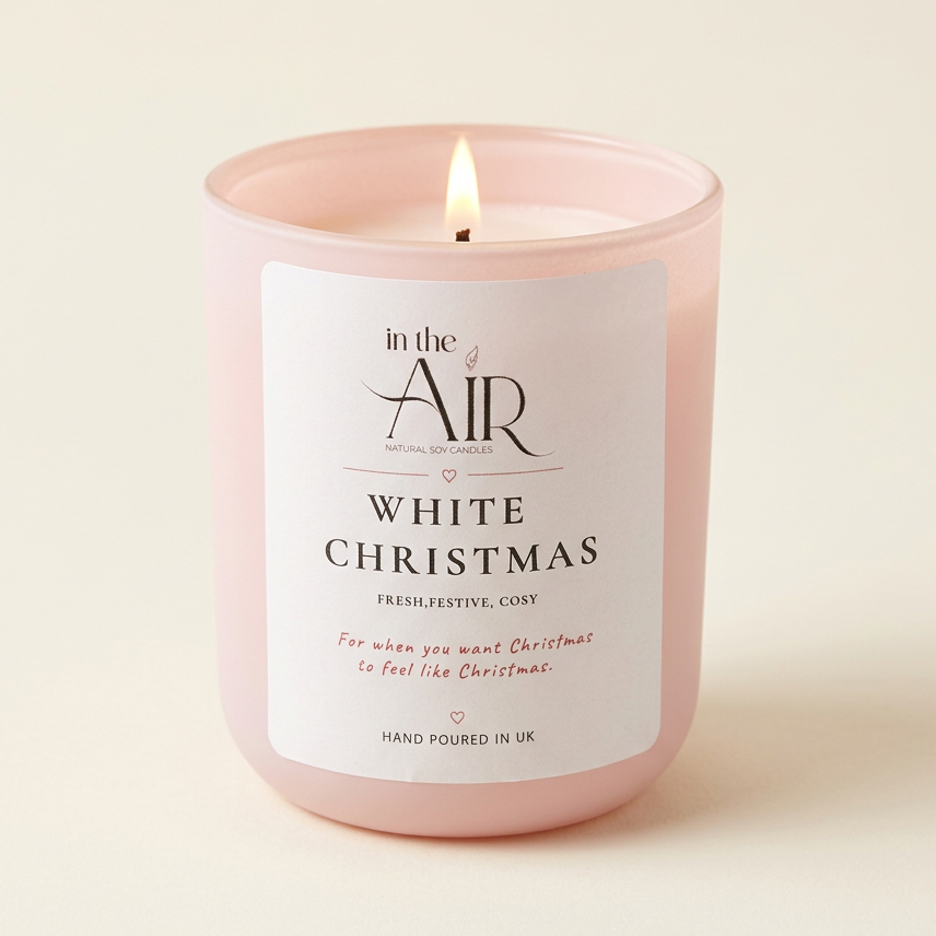 White Christmas Soy Candle