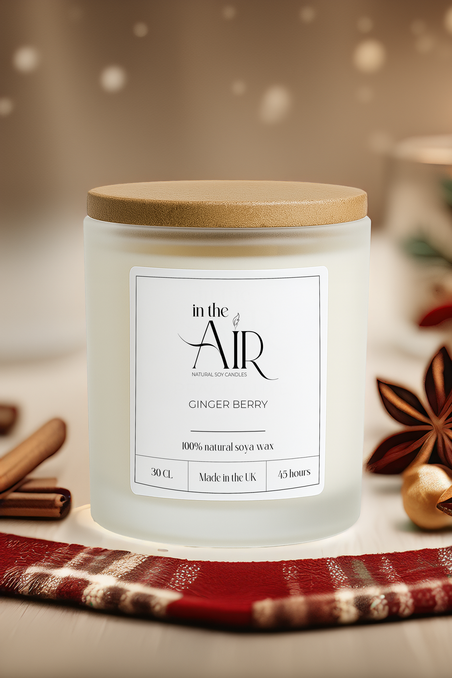 Ginger Berry Soy Scented Candle 260 g