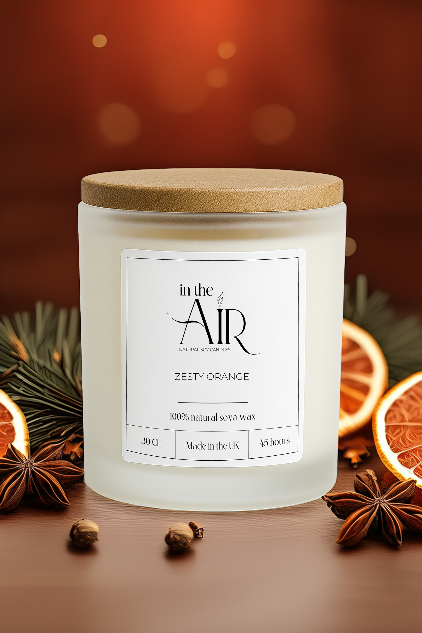 Zesty Orange Soy Scented Candle 260 g