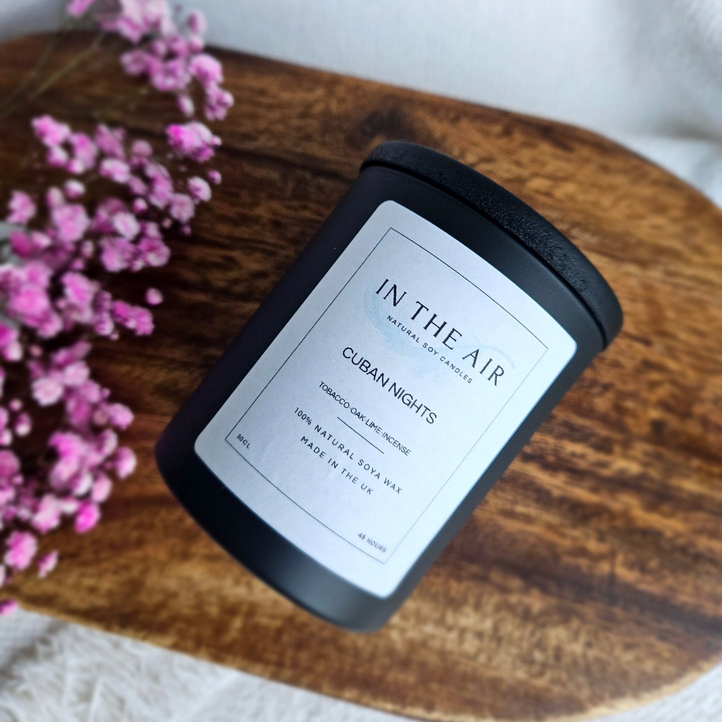 Cuban Nights Candle | Tobacco, Oak & Cognac | 100% Soy Wax | 45h Burn Time