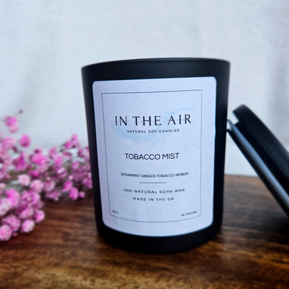 Tobacco Mist Candle | Mint, Ginger & Tobacco | 100% Soy Wax | 45h Burn Time