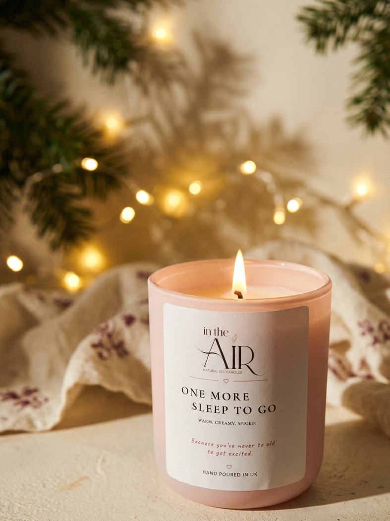 One More Sleep to Go Soy Candle