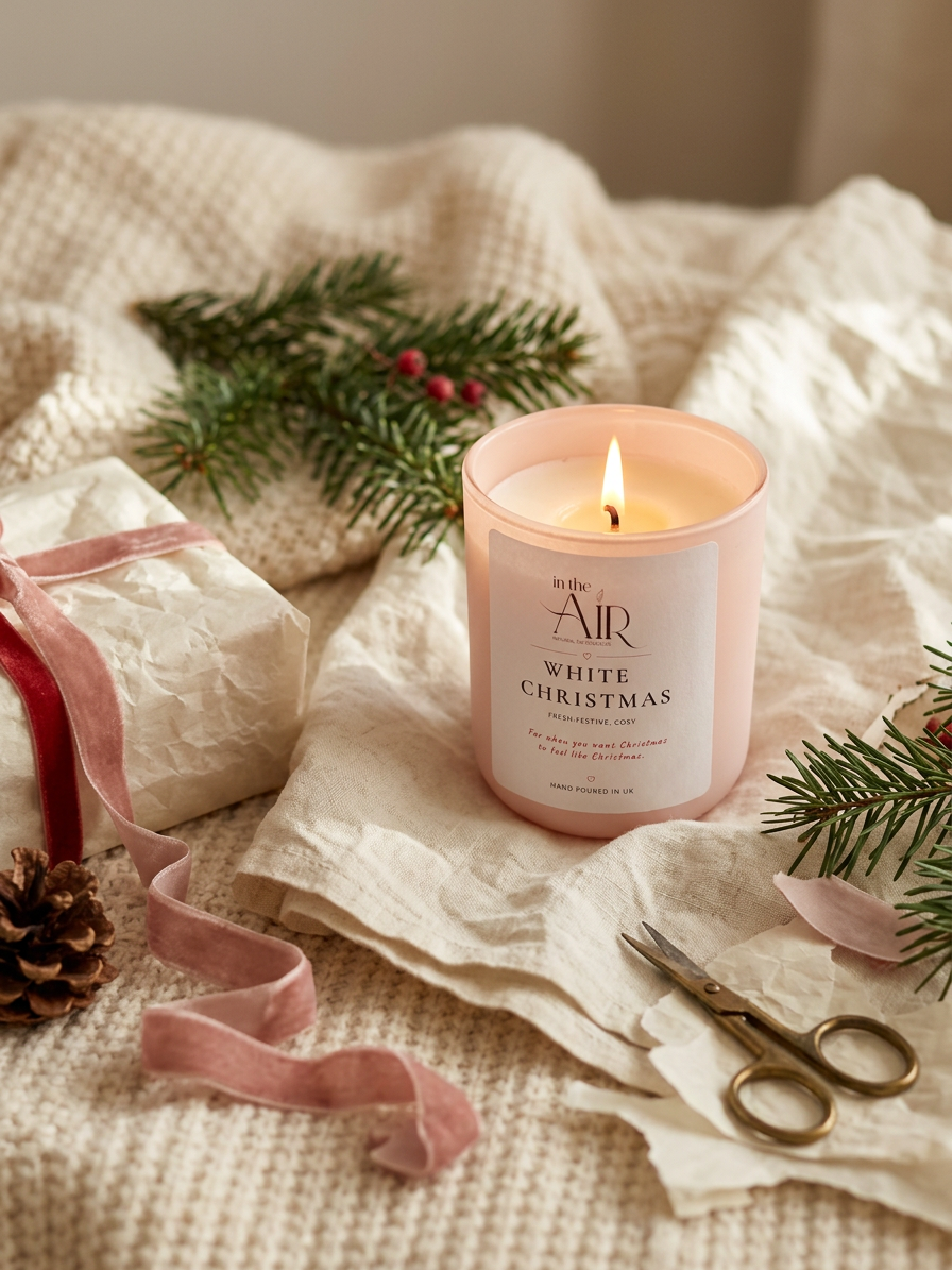 White Christmas Soy Candle