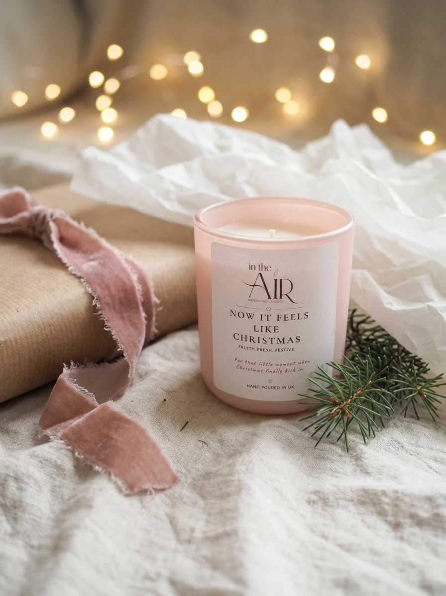 Now it Feels Like Christmas Soy Candle