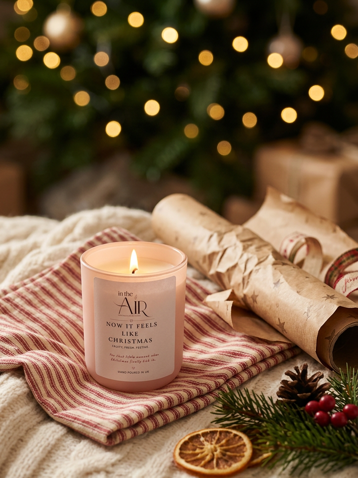 Now it Feels Like Christmas Soy Candle