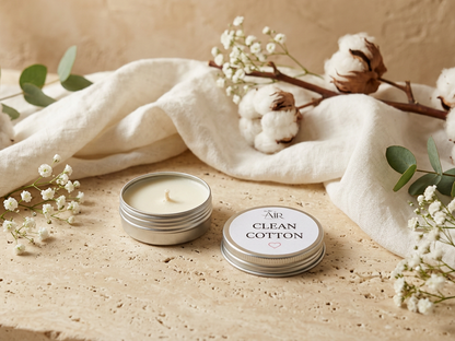 Clean Cotton – 10g Soy Candle Sample